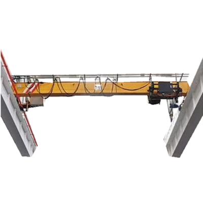 China yellow European type HD bridge crane 10 ton bridge overhead crane with electric hoist for sale