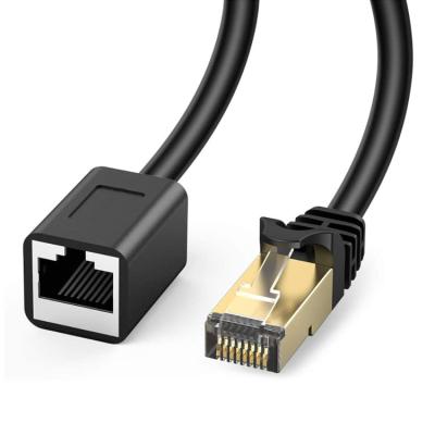 China Networking Rj45 Male To Female Lan Ethernet Network Cable Extension Cables Rj45 Male Cat6 Connector With Panel Mount for sale