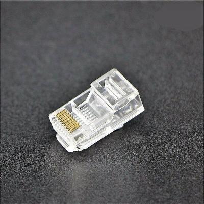 China Network low price cat6a rj45 connector 8P8C gold plated rj45 connectors with Cat5e Cat6 Cat6A Cat7 for sale