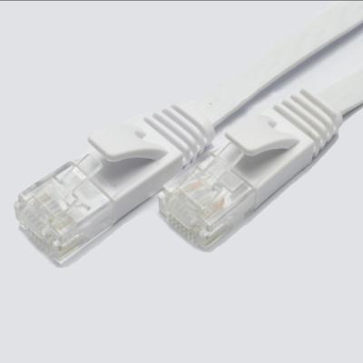 China High Speed ​​Flat Internet Lan Cable Utp Cat 6 FTP Cat 6a Patch Cord Manufacturer Network 24awg Ethernet Networking for sale