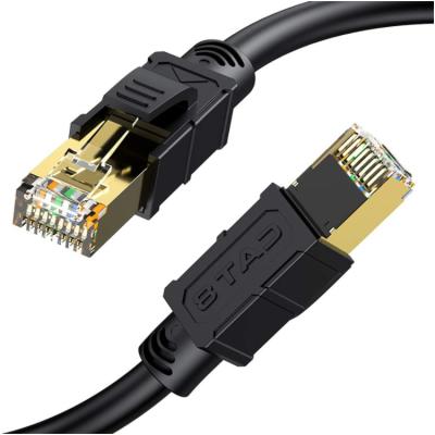 China Networking Computer Use Rj45 Connector PVC Jacket Copper Wire Cat 5e 6 Cat7 Cat8 FTP Network Cable Indoor Patch Cord for sale