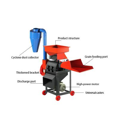 China Manufacturing Plant Multifunction 4 blades chaff cutter straw  chopping machine and fodder making machine for sale