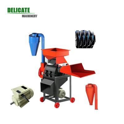 China Manufacturing Plant Equipment for raising animals straw grass cotton stalk cutting chopper small machinery for sale