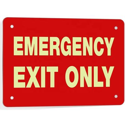 China Photoluminescent Aluminum Profile Fire Safety Emergency Exit Signs for sale