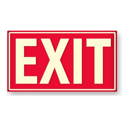 China Professional Aluminum Photoluminescent Stairs Emergency Exit Sign With 924 Certificate for sale