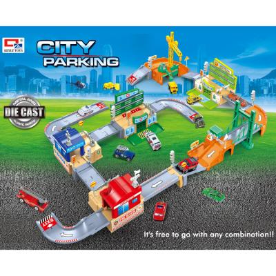 China Toy Simulation Project city parking lot /road and bridge construction site /fire station and other scenes 0607-011-16 for sale