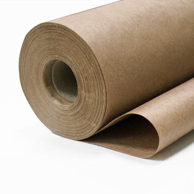 China Moisture Proof Custom Brown Kraft Paper Roll Kraft Paper Butcher Paper for sale