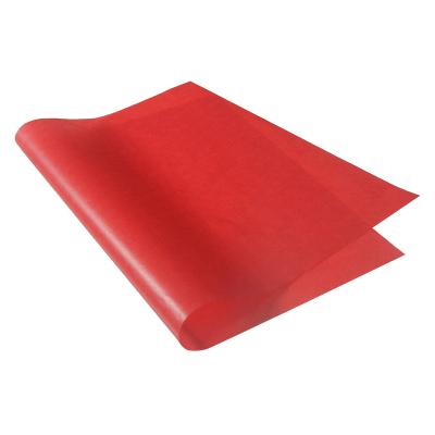 China Food Grade Paper Red Color Moisture Proof Sticker Paper For Baking Cups for sale