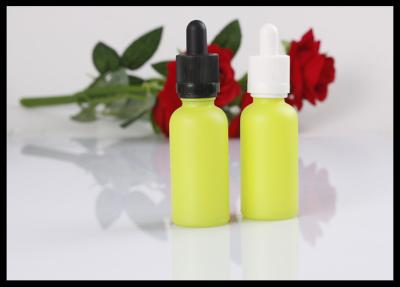 China Yellow Comestic Bottles Glass Perfume Bottles E Liquid Dropper Bottle for sale