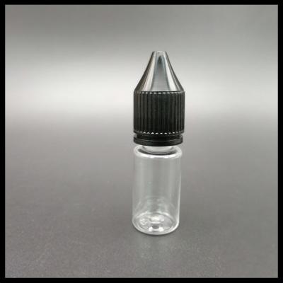 China 10ml Plastic de Eenhoornflessen van rv, Zwarte de Druppelfles van de Kappeneenhoorn voor e-Vloeistof Te koop