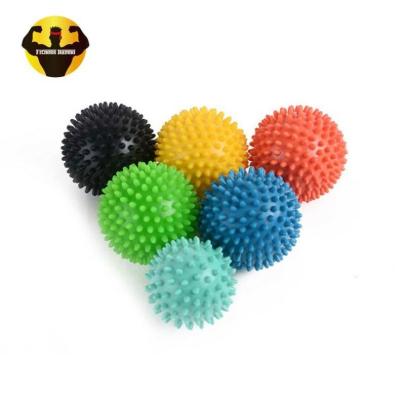 China Gray Colored Colored Non-Toxic Body Massage Therapy Balls PVC Rambo Durable Fitness Massage Ball Spike Ball for sale