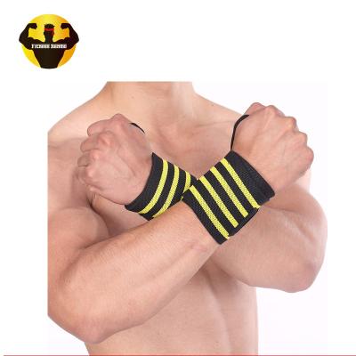 China Adjustable Home Exercise Cotton Yarn Weightlifting Wrist Wraps for sale