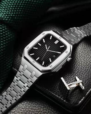 China Unique Design QIMAN Luxury Watch Case For Apple Iwatch Series 6 5 4 44mm Case And Bumper Case for sale