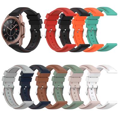 China Qiman 20mm Rubber Watch Strap for Samsung Galaxy Watch 3 /Active2/Active Silicone Band, 22mm Watch Band for Samsung Gear S3/Huawei GT2 for sale