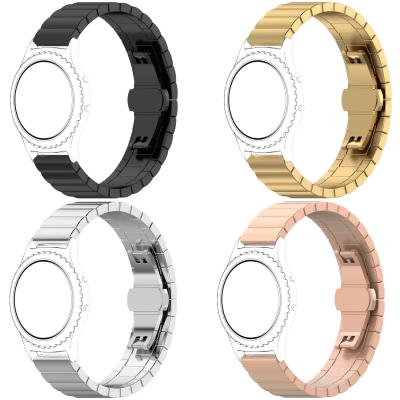 China Qiman Stainless Steel For Samsung Watch 2 40mm 44mm Strap 20mm 22mm Metal Wrist Active Strap For Galaxy Watch 46mm/gear s3 For Frontier Band for sale