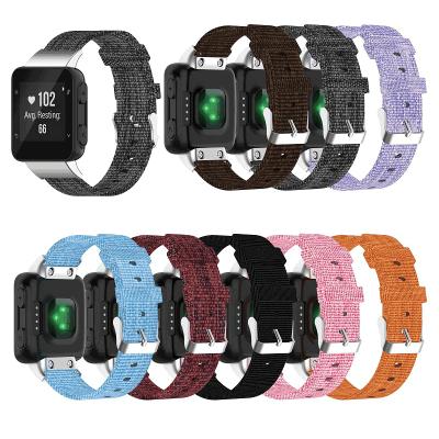 China Qiman Cloth With Tools Fabric Breathable Nylon Replacement Watch Bands Smart Strap For Garmin Forerunner 30/Forerunner35/35J for sale