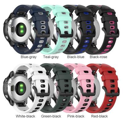 China Rubber For Garmin Fenix ​​6 Pro Bands Silicone 22mm Watch Bands Easy Fit Replacement For Fenix ​​6 6 Pro / Fenix ​​5 945 Forerunner Plus 935 for sale