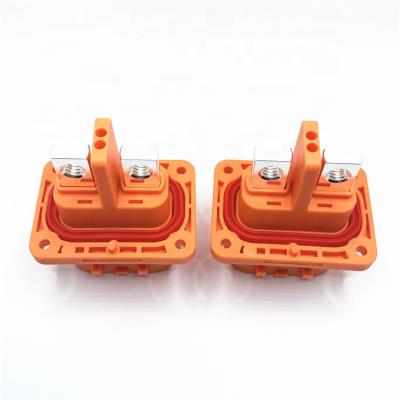 China HVIL Connector 2 Pins 150A New Energy Automotive Vehicle Connector Plug For 35mm2 Cable for sale