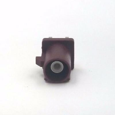 China Fakra D 4004 Automotive Connector PCB Mount Automotive Maroon For GSM Mobile Phone for sale