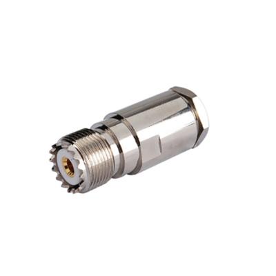 China UHF Flange Jack Female rf coaxial connector for RG8 RG214 RG213 LMR400 cable LKS-UHF-C015 for sale