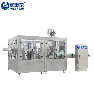 China Fully Automatic 3 In 1 Glass And Sport Monoblock PET Plastic Bottle Water Filling Machine Beverage for sale