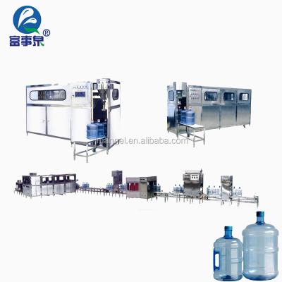 China APPAREL ISO 14004 Certificated 19l Pot Filling Line / 20l Pet Pot Mineral Water Filling Line for sale