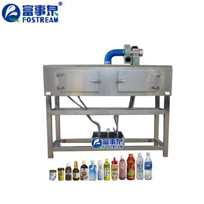 China Semi Automatic Manual Beverage Type Electric Heating Steam Shrink Wrap Machine With Conveyor for sale