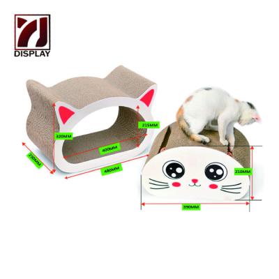 China Viable 2 in 1 Cat Scratcher Board With Playing Toy Cat Scratcher Toy for sale