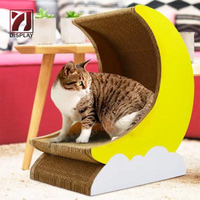 China Moon Shape Cat House Cat Products Paw Scratch Sustainable Cat Tree Scratcher for sale