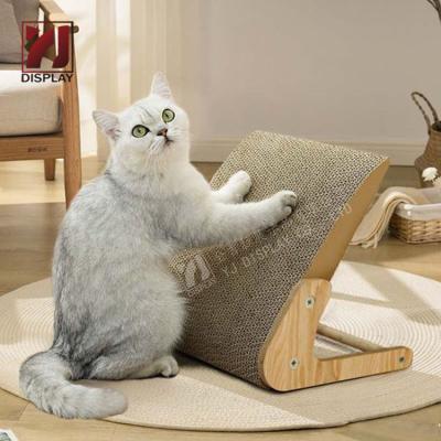 China Sustainable Cardboard L Shape Wholesale Cat Scratcher Cardboard Furniture Cat Scratcher Bed for sale