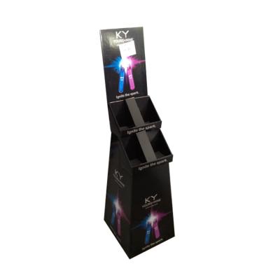 China Advertising new fashion three shelf floor display banner stand telescopic standee for high-heeled shoes promotion for sale