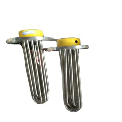 China Print Shops Stainless Steel Flange Heating Tube Immersion Water Heating Element For Industry for sale