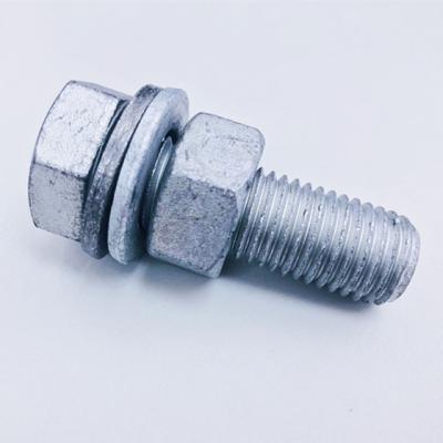 China Carbon steel standard gi u stump bolt and nut for sale