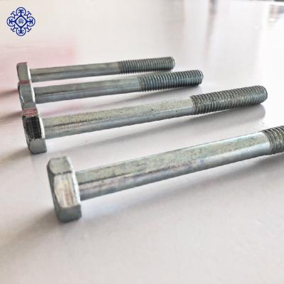 China Galvanized Carbon Steel M10*40 8.8 DIN933 Hex Bolt for sale