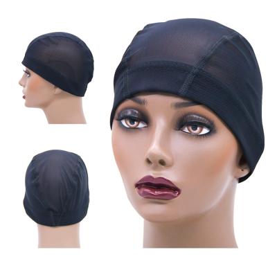 China High Elasticity Aired Comfy Elastic Breathable Cornrow Hairnets Wholesale Mesh Weaving Dome Wig Caps for sale