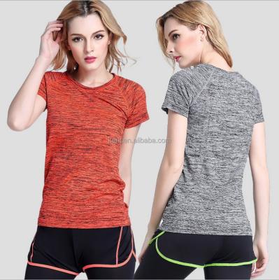 China Quick-Drying Breathable Sport Shorts Sleeves Breathable Colorful T-Shirt Fitness And Yoga Wear for sale