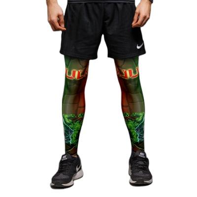 China New Design Antibacterial Elastic Color Print Lecia Fabric Quick Drying Breathable Sports Use Leg Sleeves for sale