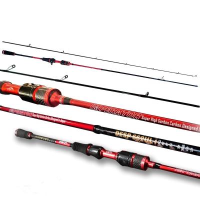 China CASTSOON Carbon Spinning Boat / Custom Casting Rod Saltwater Ul Jig Fishing Rod Solid Carbon Light Slow Building Rod for sale