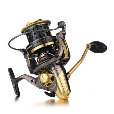 China CASTSOON Straight High Quality 15KG 10000 Metal Body Drag Max Metal Handle CNC Super Power 4.7:1 Spinning Big Fishing Reel for sale