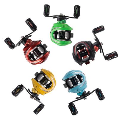 China LEFT HAND CASTSOON 5+1bb High Speed ​​Mini Magnetic Brake 200 8kg Drag Wheel Small Hand Aluminum Reel Bass Fishing Baitcasting Reels for sale