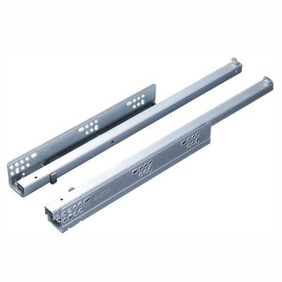 China Modern Heavy Duty Telescopic Undermount Single Extension Concealed Hardware Drawer Slide Two Part Concealed Slide with Fixed Pin M32601 for sale