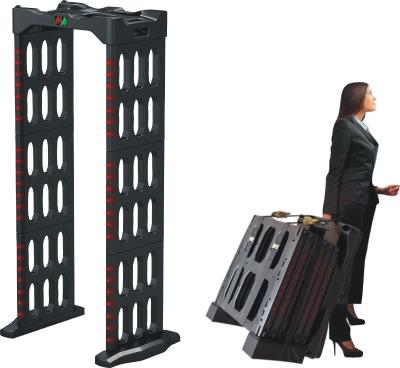 China Sound Alarm And LED Display Portable Walk Through Security Metal Detector en venta