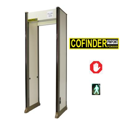 China PVC & IRON Walk Through Metal Detector LCD Guard Protection Walk Through Metal Detector Door Frame Metal Detector Made in China for sale