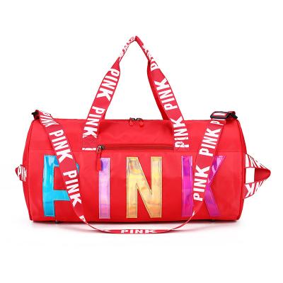 China Pink Fashionable Waterproof / Eco-friendly Gym Bags Waterproof Travel Sports Duffel Bag Organizer Bags for sale