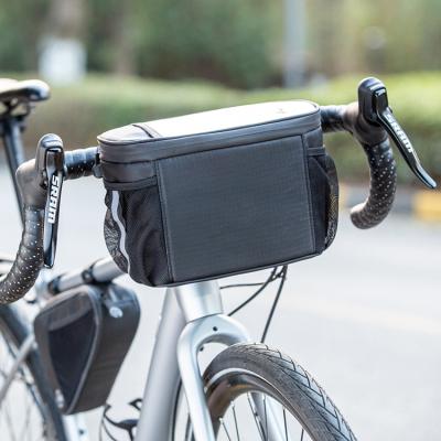 China Wholesale Waterproof Bicycle Touch Screen Bag Bike Front Packing Bags Phone Waterproof Cooler Bags Black Bike for sale