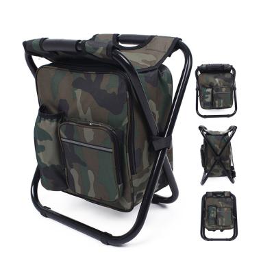 China Eco-Friendly Wholesale Custom Folding Picnic Drinking Seat Bag Backpack Fishing Chairs for sale