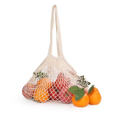 China 2022 Eco - Friendly Wholesale Reusable Cotton Mesh Vegetable Pouch Net for sale