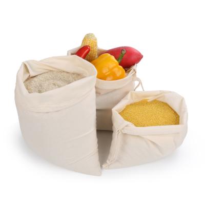 China Amazon Eco - Friendly Hot Sale Manufacturer Cotton Rice Bag 50kg for sale