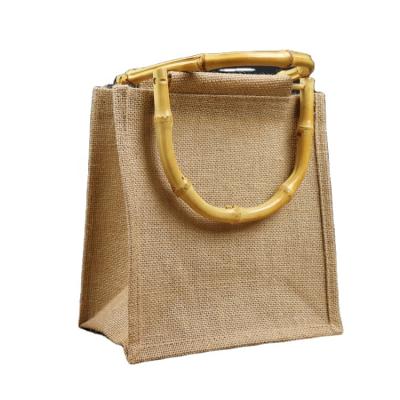 China Factory direct sale high quality jute sack eco-friendly price jute sack with bamboo handle for sale