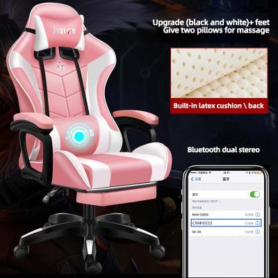 China Adjustable (height) racing style gaming chair, reclining ergonomic mesh gaming chair with footrest and liftable armrest for sale